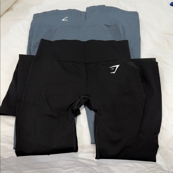 Vita Soft Flared Leggings in Black and Gray - Picture 2 of 7